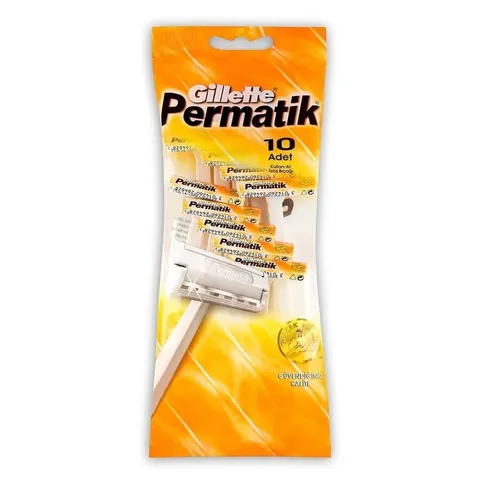 Gillette Permatik 1 disposable Razor 10 pack