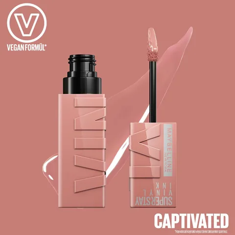 Maybelline Super Stay Vinyl Ink Glanz Lippenstift - 95 Captivated