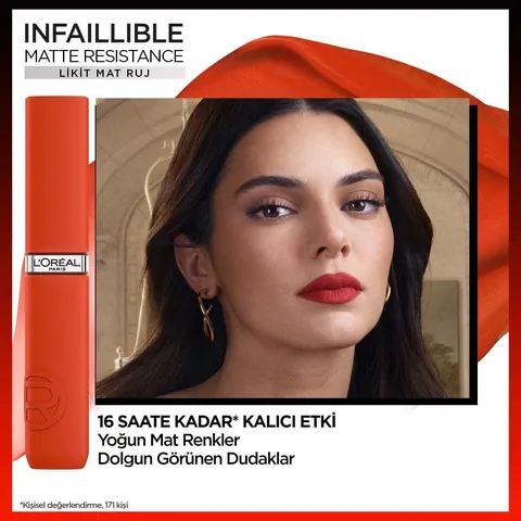 L'Oréal Paris Infaillible Matte Lippenstift 420 - Langanhaltendes Rot