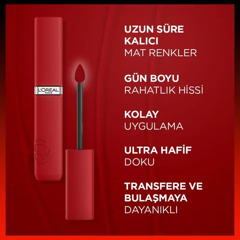 L'Oréal Paris Infaillible Matte Lippenstift 420 - Langanhaltendes Rot