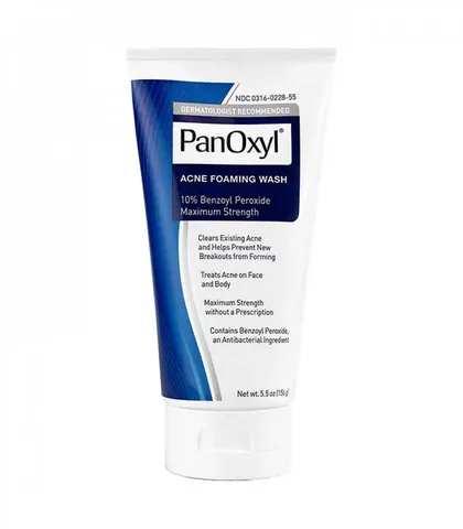 غسول فوم حب الشباب 10% بيروكسيد البنزويل 156 جرام من بانوكسيلي PanOxyl