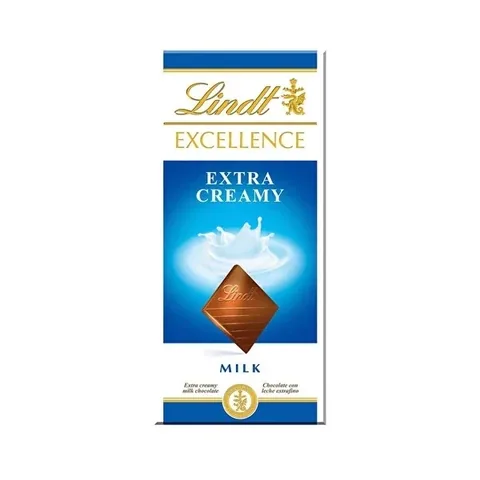 Lindt ليندت إكسلنس شوكولاتة بالحليب كريمي جدًا 100 غرام