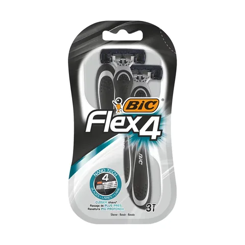 Bic مجموعة شفرات حلاقة بيك فليكس 4 ذات 4 شفرات من 3 قطع