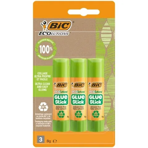 BIC ECOlutions Klebestift 8g 3er-Pack