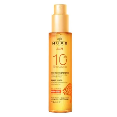 Nuxe Sun Tanning Face and Body Oil Spf10 150ml