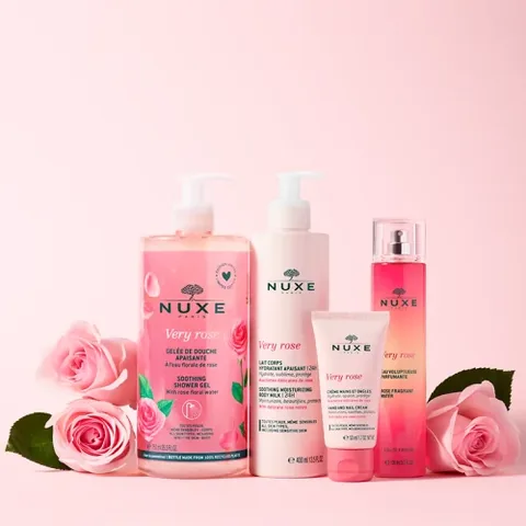 Nuxe Very Rose Körpermilch | Beruhigend &amp; Feuchtigkeitsspendend 400ml