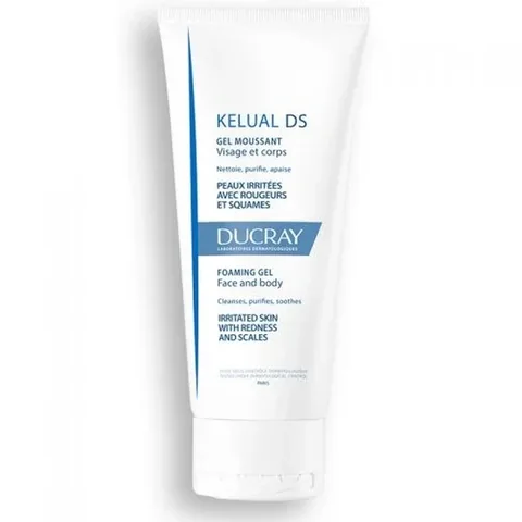Ducray Kelual Ds Foaming Gel For Face And Body 200 ml