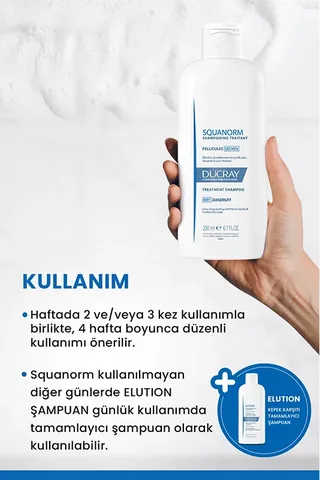 Ducray Squanorm Anti-dandruff Shampoo For Dry Hair 200 ml
