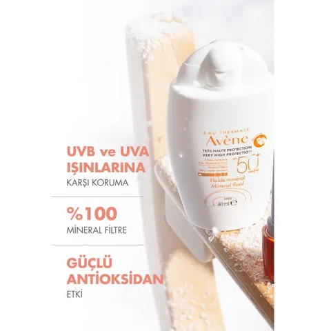 Avene Mineral Liquid Sunscreen SPF 50+ 40 ml