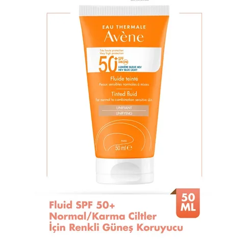 سائل ملون SPF 50+ 50 مل من او ثيرمال Eau Thermale Avene