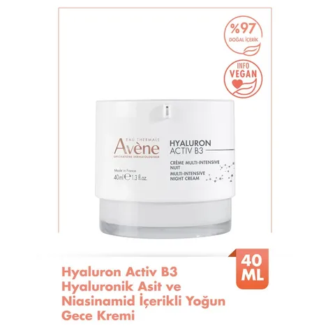 كريم الليل هايالورون أكتيف ب3 40 مل من او ثيرمال Eau Thermale Avene