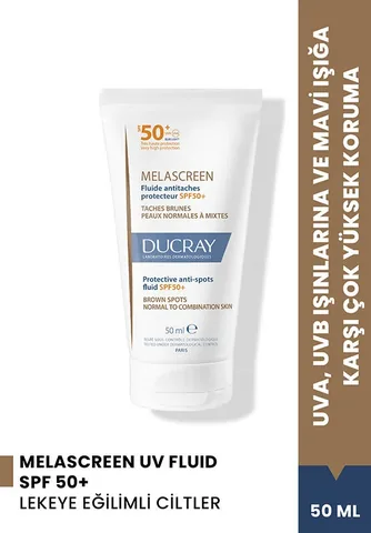 Ducray Melascreen Fluid SPF50+ Sunscreen for Hyperpigmentation-Prone Skin 50 ml