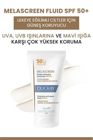 Ducray Melascreen Fluid SPF50+ Sunscreen for Hyperpigmentation-Prone Skin 50 ml