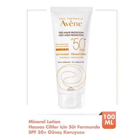 Авен Лосьон для загара SPF 50 минеральный 100 мл
