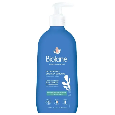 Гель для душа и волос с липидами Biolane 350 мл