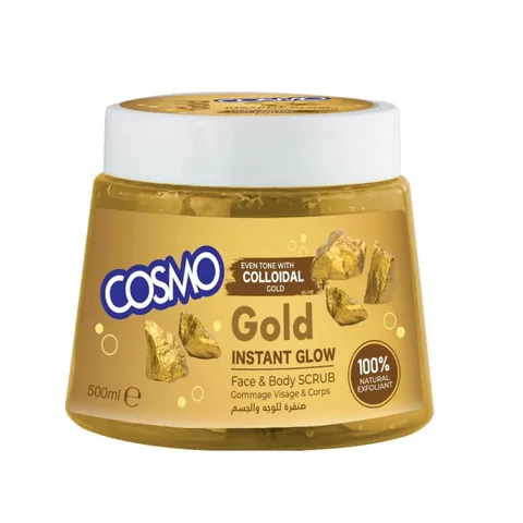 Cosmo Soft und Shine Gold Gesichts- und Körperpeeling 500 ml von Cosmo