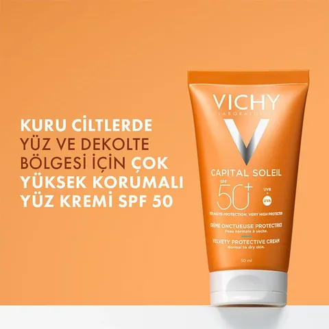 Vichy Capital Soleil Spf50+ Velvety Sun Cream 50 ml