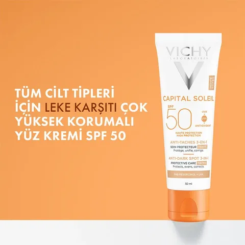 Vichy Capital Soleil Spf 50+ Anti Dark Spots Tinted Sun Cream 50 ml