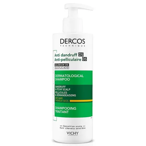 Vichy Dercos Anti Dandruff Shampoo 390 ml - For Dry Hair