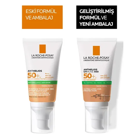 La Roche-Posay كريم جل الشمس الملون أنثيليوس إكس إل من لا روش بوزيه بعامل حماية 50، 50 مل