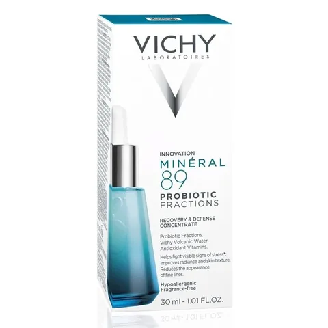 Vichy سيروم فيشي مينيرال 89 بروبيوتيك لتفتيح البشرة وتجديدها وإصلاحها، 30 مل