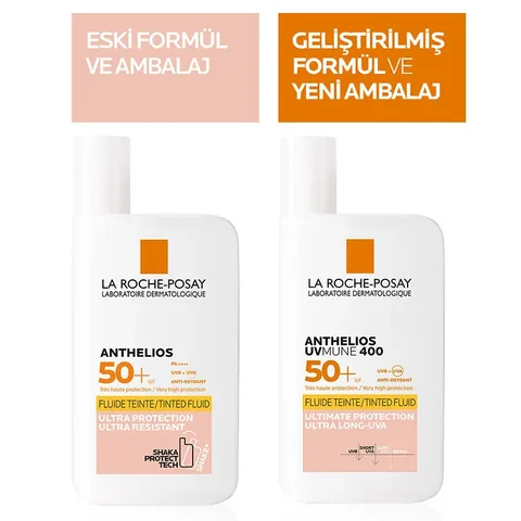 سائل واقي شمس أنثيليوس يو فيمون SPF 50+ 50 مل ملون من لا روش بوزي La Roche-Posay