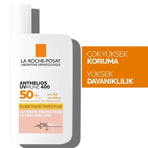 سائل واقي شمس أنثيليوس يو فيمون SPF 50+ 50 مل ملون من لا روش بوزي La Roche-Posay