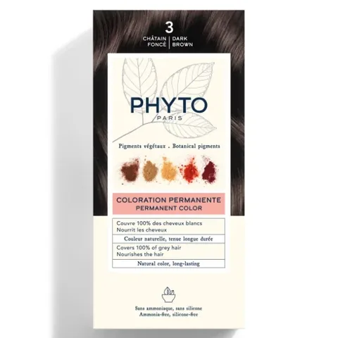 Фито Пхитоколор Травяная краска для волос - 3 Темный каштан от Phyto