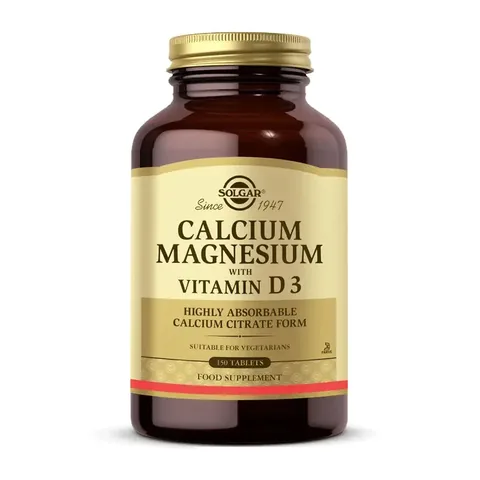 Укрепите кости и мышцы с Solgar Calcium Magnesium D3