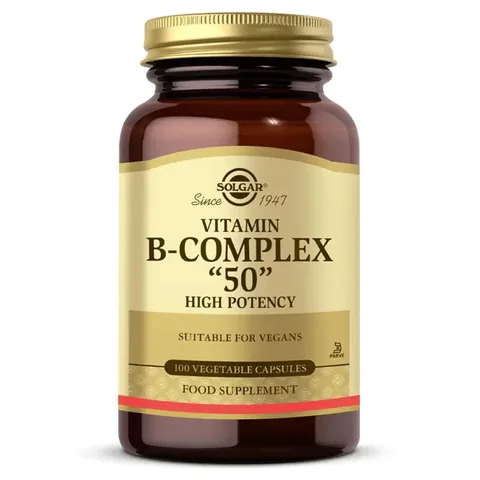 Повысьте энергию: Solgar Витамин B-Комплекс 50