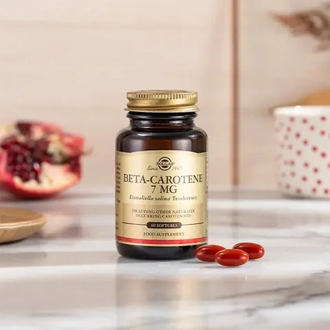 Solgar Beta Carotene 7 mg 60 Soft Gelatin Capsules
