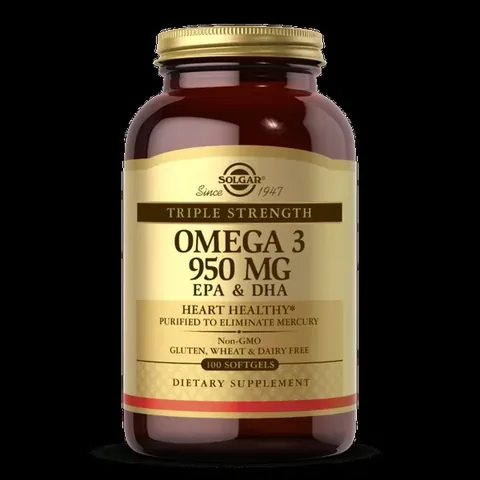 Solgar Omega 3 950 mg Weichgelkapseln für Herz- und Gehirngesundheit