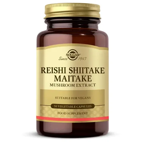 Solgar Reishi Shiitake Maitake Mushroom Extract 50 Vegetable Capsules