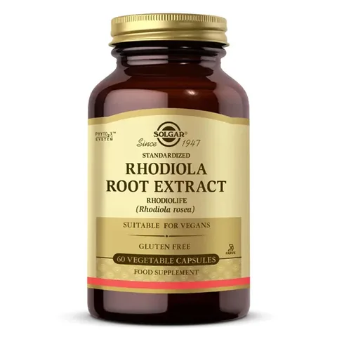 Solgar Rhodiola Root Extract 60 Vegetable Capsules