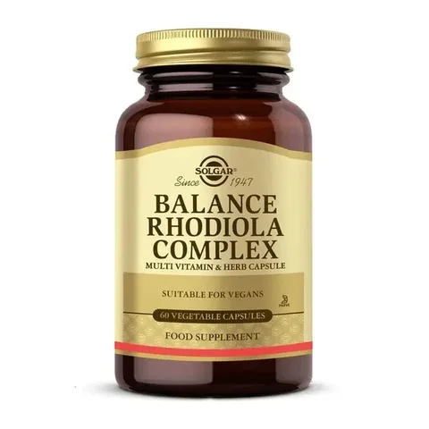 Solgar Balance Rhodiola Komplex - Stress Unterstützung Kapseln 60 Stück