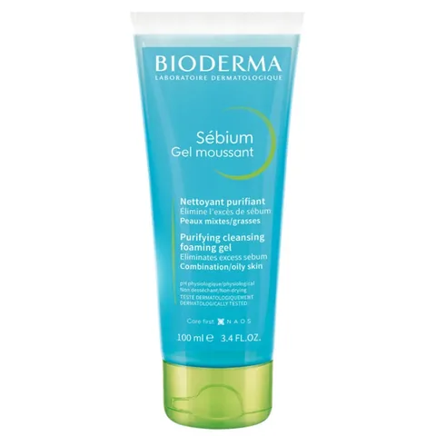 جل تنظيف يومي م purifying من بيوديرما 100 مل للبشرة غير المنتظمة Bioderma