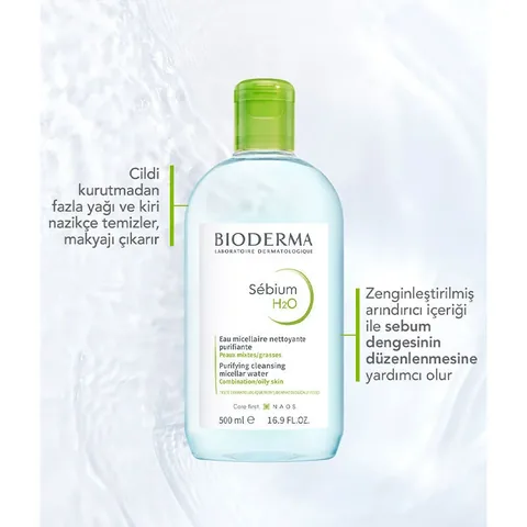 Bioderma Sebium H2O Face and Makeup Cleansing Water 250 ml