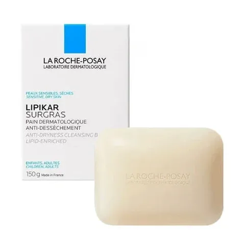 La Roche-Posay Lipikar Cleansing Soap Bar, 150g - Gentle Care