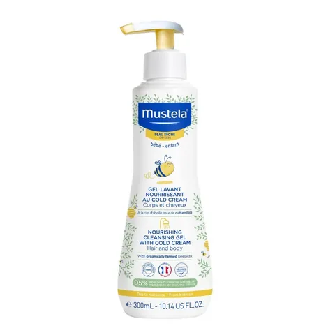 Mustela Cold Cream Containing Nourishing Cleansing Gel 300ml