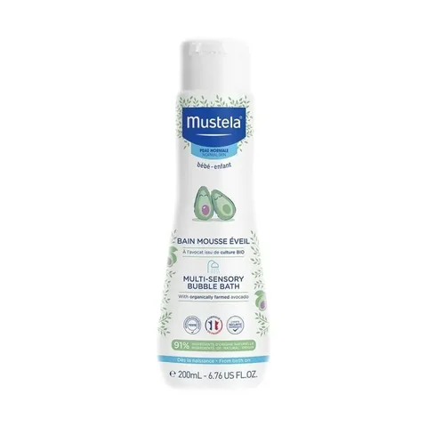 Mustela Organic Avocado Shower Gel Bubbles for Body and Hair 200ml