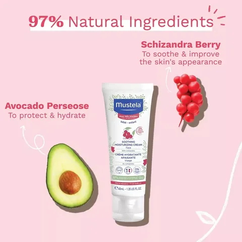 Mustela كريم موستيلا المرطب والمهدئ 40 مل