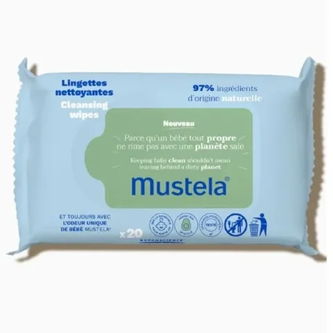 Салфетки для очищения Mustela 20 шт