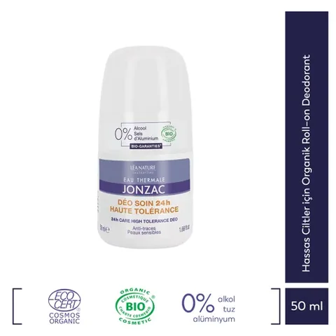 Eau de Jonzac Organic 24 Hours High Tolerance Roll-On Deodorant 50 ml