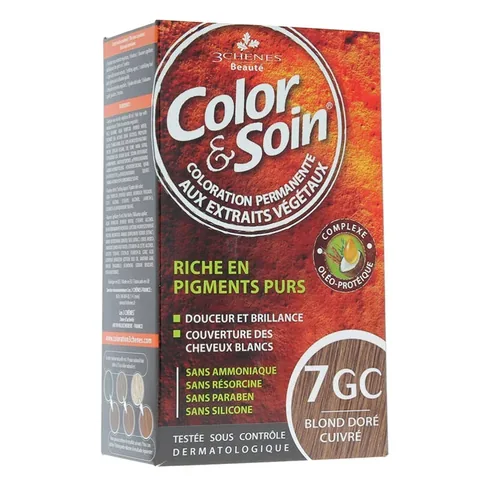 Color and Soin Hair Color 7GC Golden Copper Blond