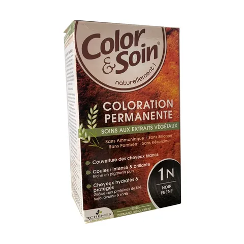 Erleben Sie strahlendes Schwarz: Color and Soin Haarfarbe 1N