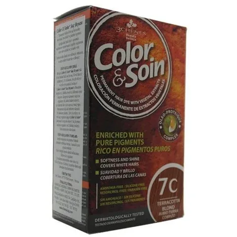 Color and Soin Hair Color 7C Terracotta Yellow