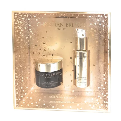 Christian Breton Luxus Nachtcreme & Serum Set für strahlende Haut