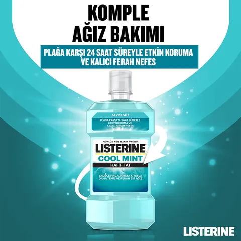 Listerine Cool Mint Light Mint Oral Care Product 500 ml