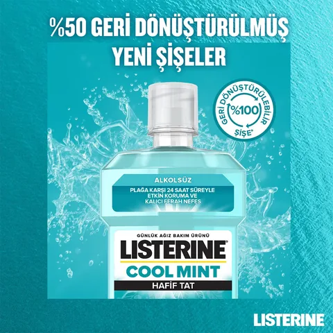 Listerine Cool Mint Light Mint Oral Care Product 500 ml