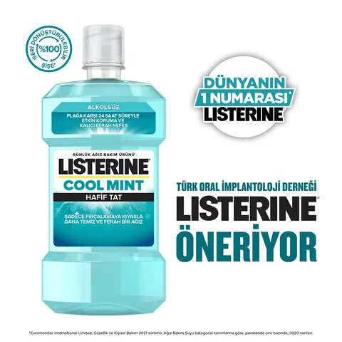 Listerine Cool Mint Light Mint Oral Care Product 500 ml